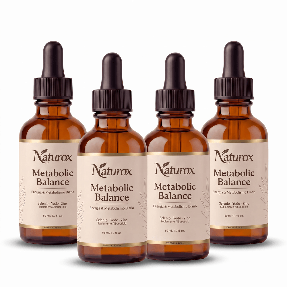 4 Frascos de Naturox Metabolic Balance